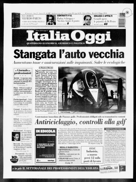 Italia oggi : quotidiano di economia finanza e politica